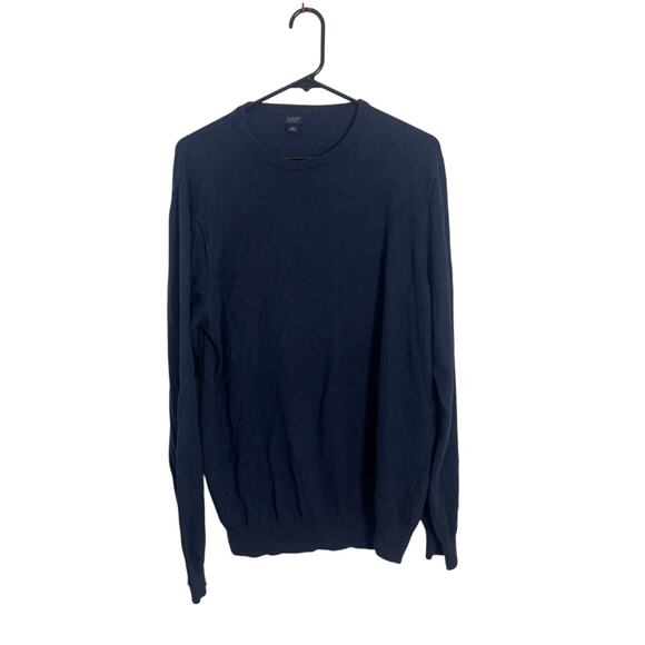 J.Crew Men’s Crewneck Pullover Sweater Navy Blue Size L - Picture 1 of 6